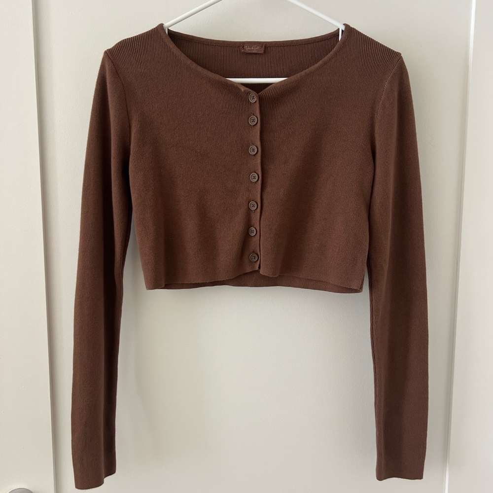Brandy Melville brown cardigan